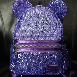 NWT Loungefly Disney Purple Potion Mini Backpack
